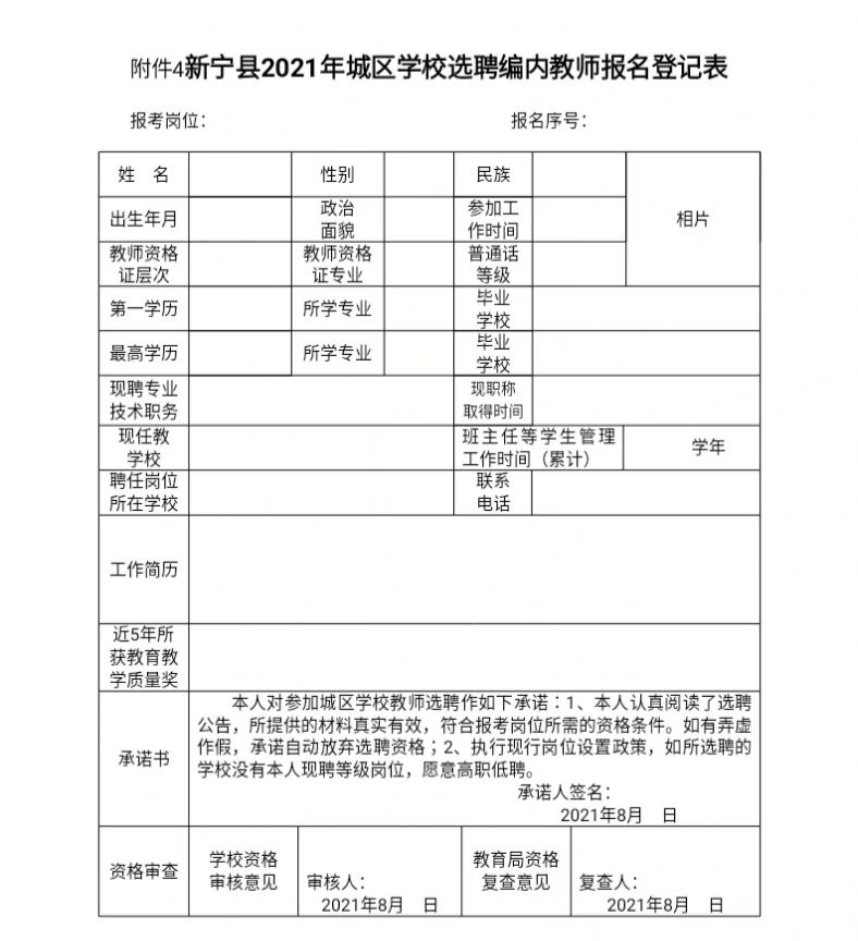 2021年新寧縣城區(qū)學(xué)校公開(kāi)選聘編內(nèi)教師100人公告(圖4)